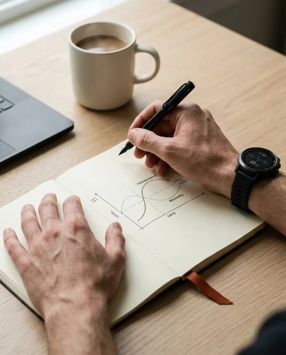 Suivi de charge cognitive — carnet, données VFC et montre cardio